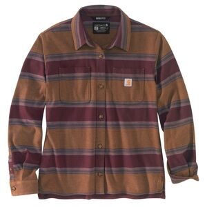 Carhartt Women’s Rugged Flex Striped Flannel large